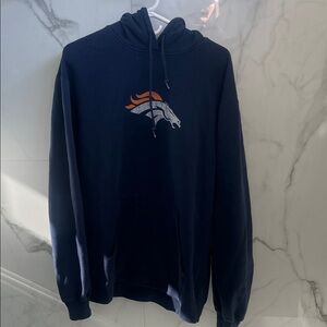 MENs Denver Broncos NFL Dark Blue Hoodie